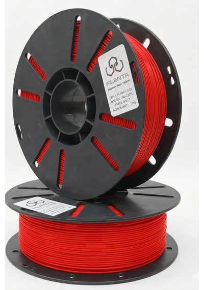 Filenta Bayrak Kırmızı Pla Premium Filament 1.75mm 1kg