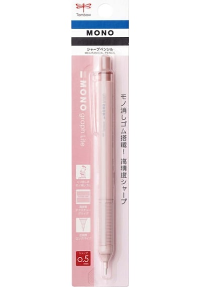 Tombow Mono Graph Lite Mekanik Kurşun Kalem 0,5mm Gri Pembe Pembe