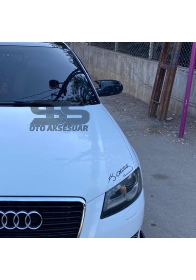 A3 8P Batman Yarasa Ayna Kapağı Piano Black / 2008-2012 (Sts Oto Aksesuar)