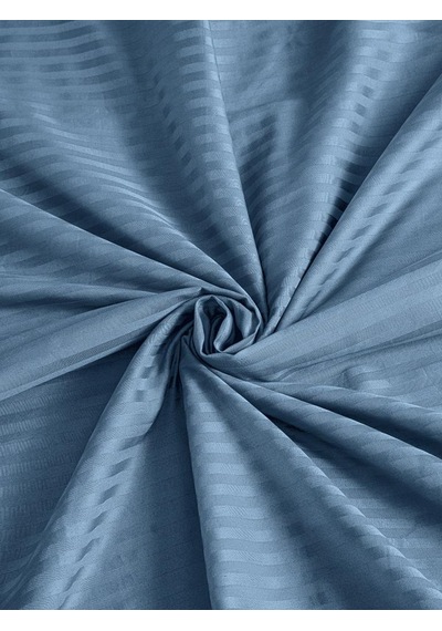 Çarşaf Stripe Saten Düz Lastikli Geniş Ölçü