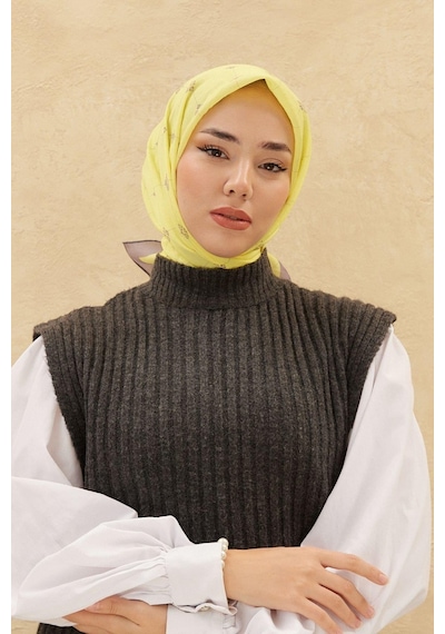 Silk Home Olinda Eşarp - Sarı Yeşil - Sarı Yeşil