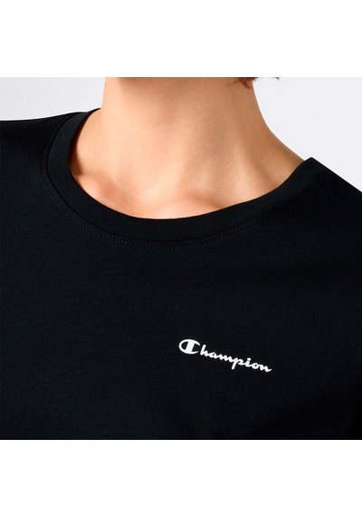 Champion Ss Regular Fit Kadın Siyah T-shirt 118408 2800282