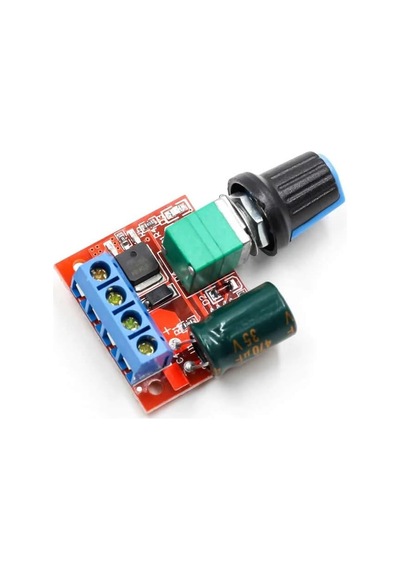 5a 35v Mini Dc Motor Pwm Potlu Hız Kontrol Devresi 90 Watt Açma Kapama Butonlu Ayarlanabilir Vo