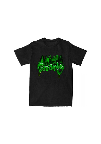 Startmore Beyaz Gnarly Camiseta Tee Katseye Kore Bant Yaz O-boyun Leri Gi Siyah