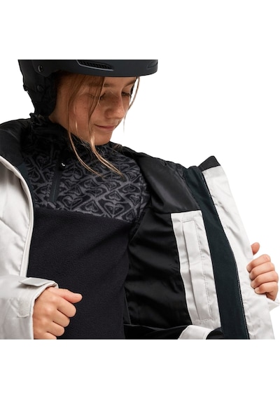 Roxy Roxy Snowdrift Girl Çocuk Snowboard Ceketi Sjae Gri