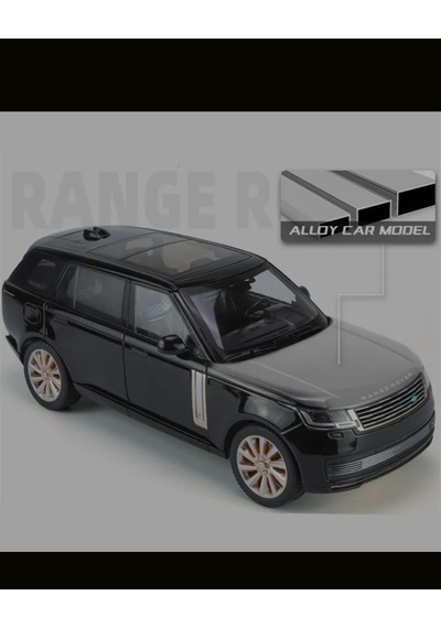 Hmb 1:18 Ölçek Range Rover Sv 2022 Siyah Minyatür Metal Model Araba
