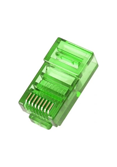Rj45 Cat5 Cat6 8p8c Erkek Soket - Yeşil