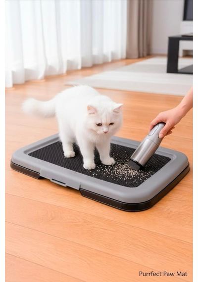 Herza House Akıllı Kedi Köpek Tuvaleti Elekli Beyaz Tek Ebat