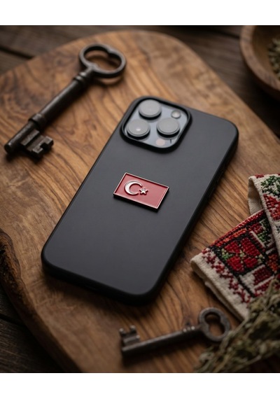 Türkiye Bayrağı Telefon Sticker 3d Metal Tasarım, Premium Kalite Arka Süs A300129