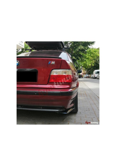 BMW 3 Serisi E36 Uyumlu Universal Arka Tampon Flap Seti P.Black