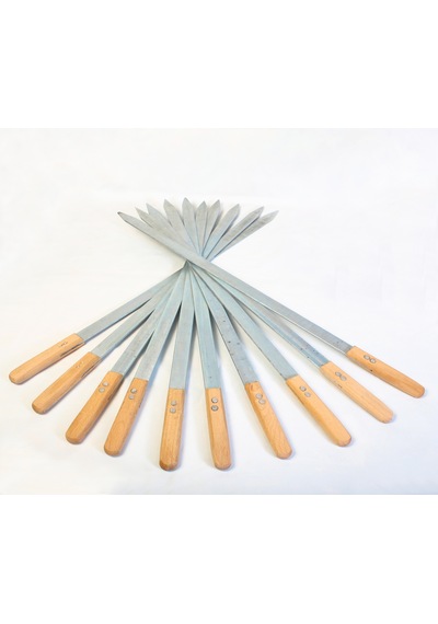 Adana Şişi Urfa Şişi Saplı Galvanizli 5-10 Adet 3 Mm Kalınlık 5 Adet 2 Cm En 56 Cm Boy 3 Mm Kalınlık