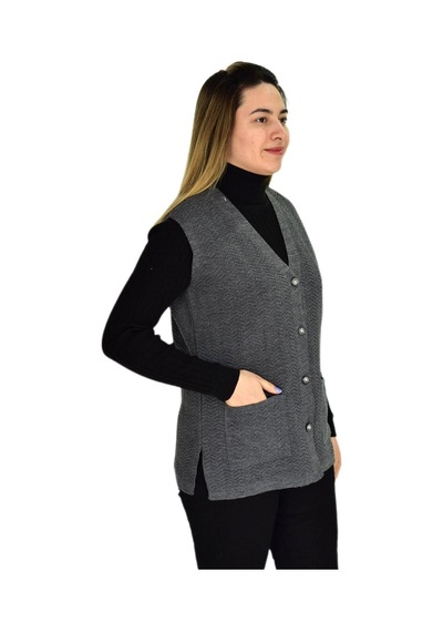 Kadın Cepli Triko Yelek Bgl-st03343 001