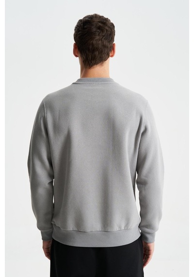 AR-MA Arma Şık Erkek Regular Fit 3 İplik Şardonlu Bisiklet Yaka Sweatshirt 001