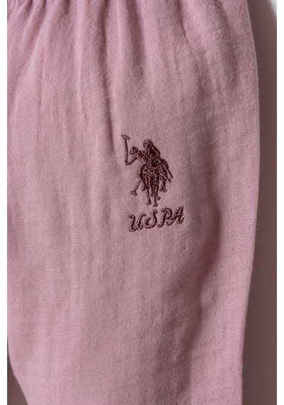 U.s. Polo Assn. Kız Bebek Mor Takım Pembe