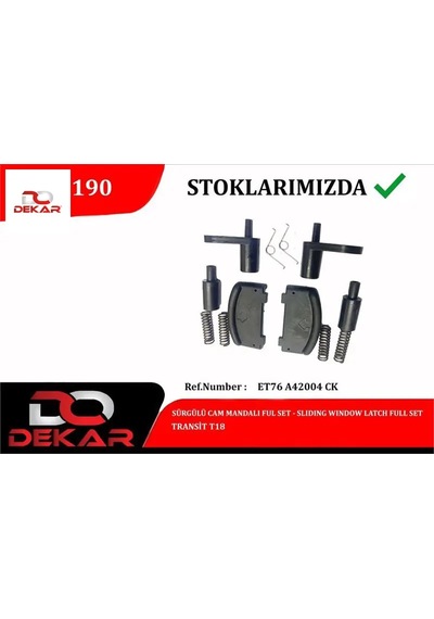 Surgulu Cam Mandalı Full Set Transıt T18 Dekar Et76a42004ck