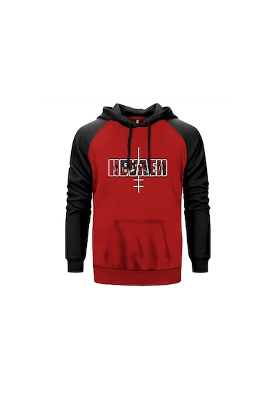 Marilyn Manson Heaven Kırmızı Renk Reglan Kol Sweatshirt Kırmızı