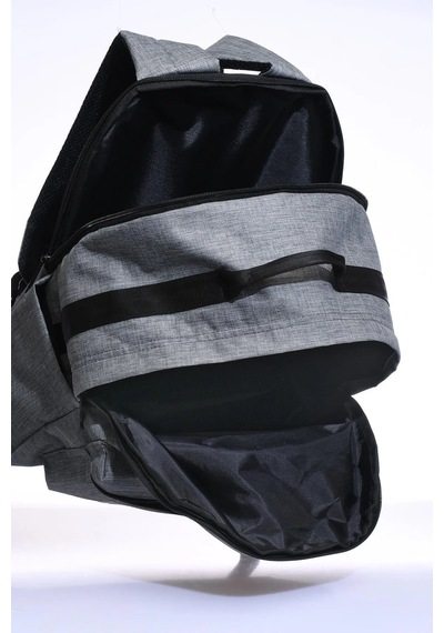 Gap Çok Gözlü Unisex Okul Günlük Sırt Çantası Gri Melanj 03442