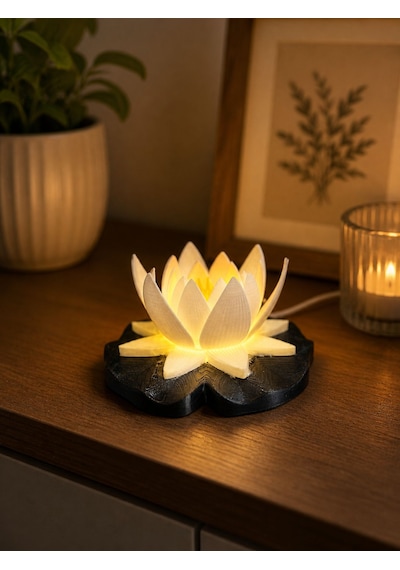 Lotus Gece Lambası Beyaz