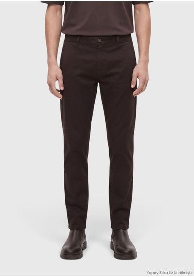 Ramsey Mürdüm Düz Dokuma Jogging Fit Casual Pantolon mürdüm damson Color