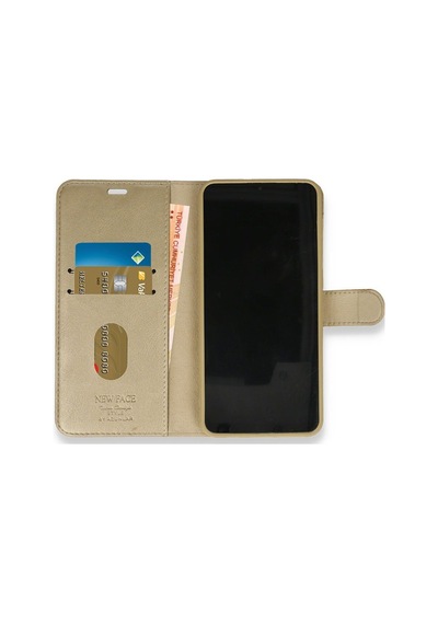 Xiaomi Mi Note 10 Lite Kart Gözlü Standli Cüzdan Bölmeli Kilif 483629471