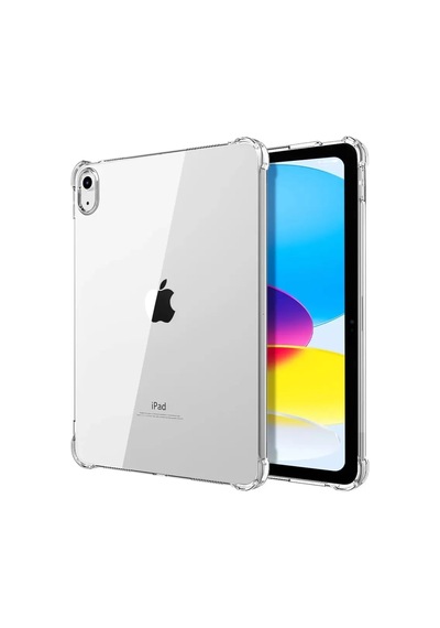 Apple İpad Uyumlu 2022 10.9 10.nesil Kılıf Anti Shock Tablet Silikon - Şeffaf Arka Kapak