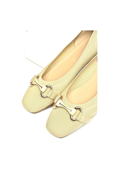 Fox Shoes U820113557 Ten Triko Kumaş Kadın Babet Ten