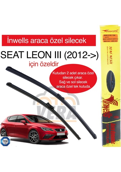 Seat Leon III 2012- İnwells Araca Özel Silecek Takımı Inw0181