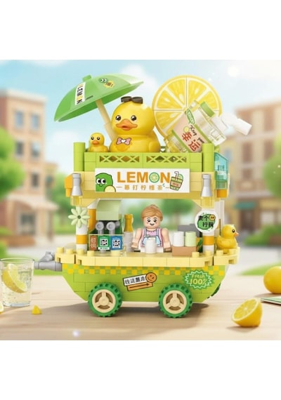 Lz-8856 Limon Arabası 310 Parça Block Oyuncak