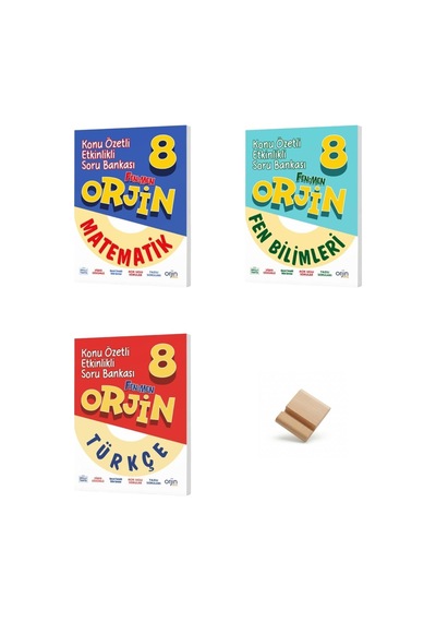 Orjin Lgs 2027 Matematik Fen Bilimleri Ve Türkçe 3lü Set Konu Özetli Soru Bankası + Telefon Standı