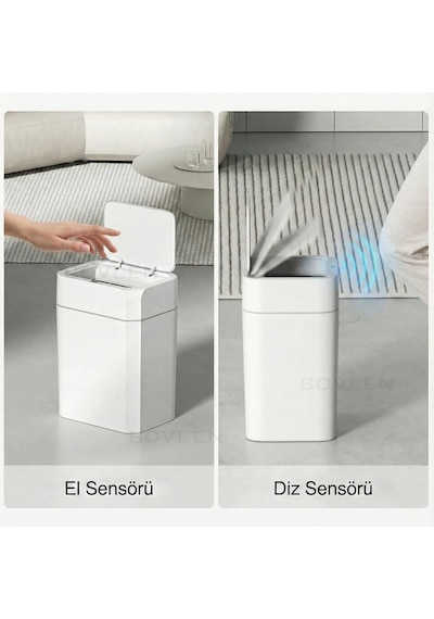Otomatik Hareket Sensörlü Çöp Kovası, Banyo Çöp Kovası, Çocuk Odası Çöp Sepeti, Çöp Kutusu, 2 Adet 1.5 V Aa Pil, Piller Pakete Dahil Değildir 12 Litre - 23.5x17.5x31.8 Cm Otomatik Hareket Sensörlü Çöp Kovası, Banyo Çöp Kovası, Çocuk Odası Çöp Sepeti, Çöp Kutusu, 2 Adet 1.5 V Aa Pil, Piller Pakete Dahil Değildir 12 Litre - 23.5x17.5x31.8 Cm