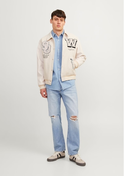 Jack & Jones Erkek Chris 921 Relaxed Fit Jean 12252799 Blue Denim