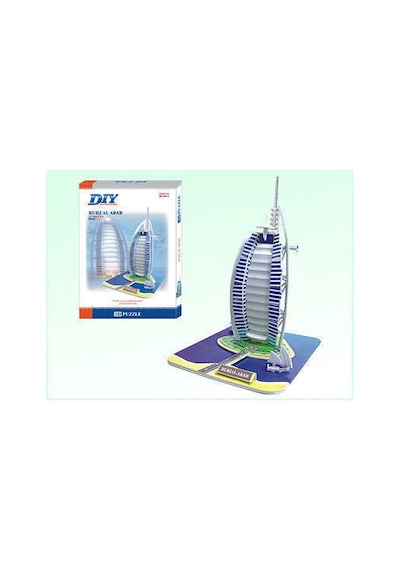 Dubai Hatırası Maket Burç El Arap Dubai 3D Puzzle 3 Boyutlu Burj