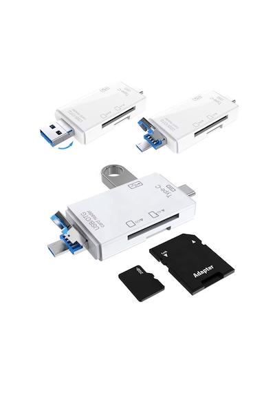 Type-c Otg Kart Okuyucu Usb Hub Sd/tf Hafıza Kart Desteği, Telefon Ve Bilgisayar Uyumlu