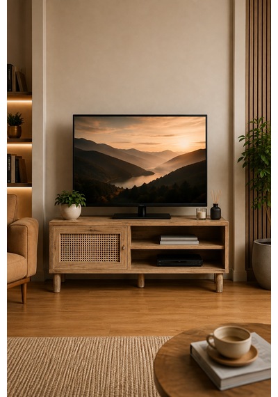 Renazzo %100 Mdf Nova Hazeran Tv Ünitesi Atlantik Çam 138x55 Cm