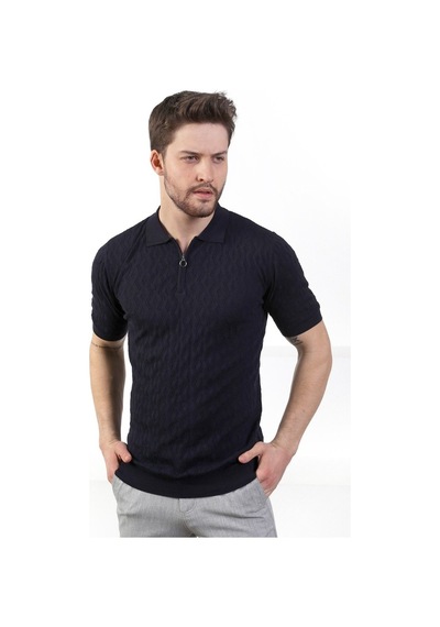 Ferraro Lacivert Polo Yaka Fermuarlı Erkek Pamuk Triko T-Shirt-Lacivert (417942663) Lacivert Ferraro Lacivert Polo Yaka Fermuarlı Erkek Pamuk Triko T-Shirt-Lacivert (417942663) Lacivert
