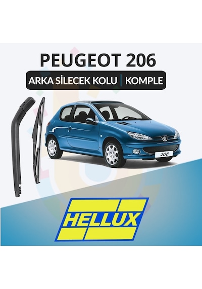 Peugeot 206 1996-2008 Komple Arka Silecek Kolu Ve Süpürgesi