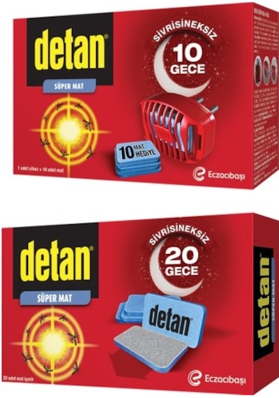 Detan Süper Mat Cihaz +10 Yedek + Detan Süper Mat Tablet 20'li