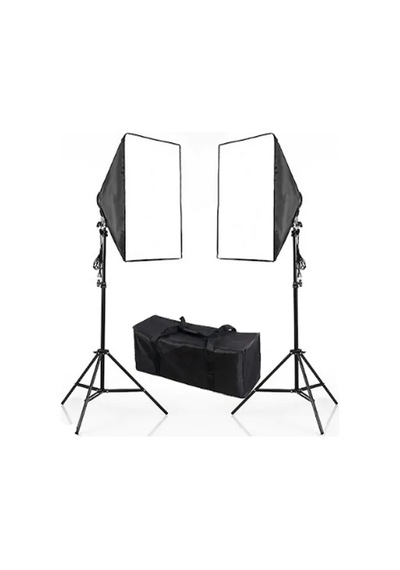 Fototek 50X70Cm Softbox Tek Duylu İkili Sürekli Işık Seti Youtube