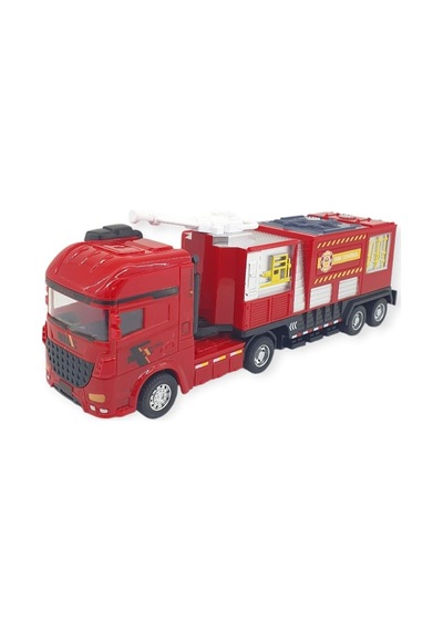 Metal İtfaiye Arabası - Arazöz 26cm - 706-45 Kırmızı