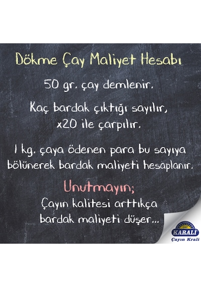 Karali Karadeniz Filiz Siyah Dökme Çay 1 KG