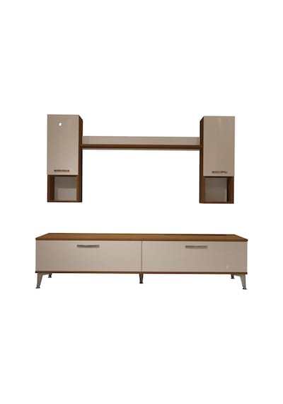 Decoraktiv Eko 5da Mdf Std Silver Tv Ünitesi Tv Sehpası Ceviz - Beyaz