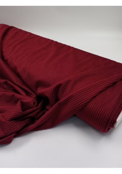 Çizgili Kadife Kumaş Bordo