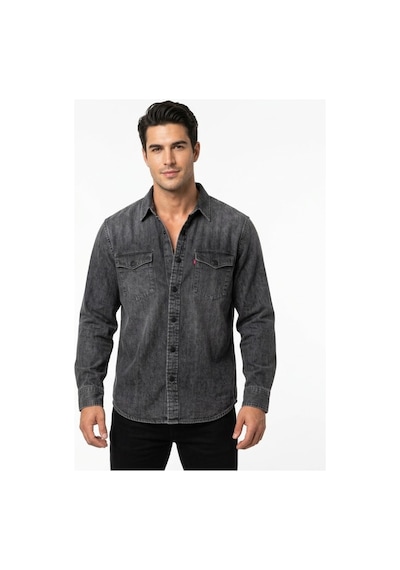 Levi's Relaxed Fit Western Erkek Kot Gömlek--koyu Füme-- Açık Antrasit