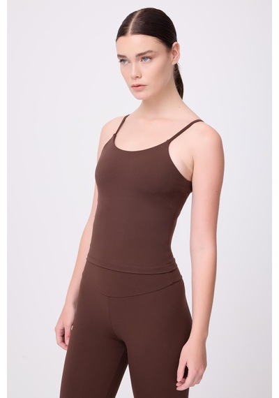 Crossover Atletik Spor & Aktif Yaşam Atlet Tank Top -3257 Kahve