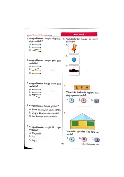 3.sınıf Matematik 2.dönem - Etkinlikli Çalışma Ve Soru Bankası Kitabı