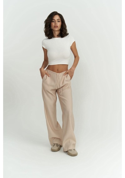 Mai Collection Mai Studios Co. Paris Bej Basic Pantolon Bej