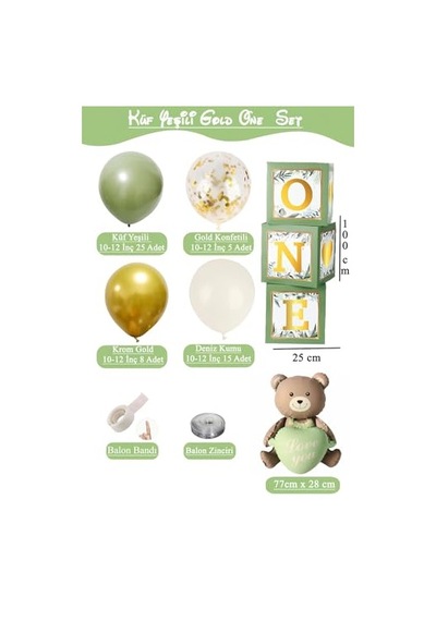 Baby Shower Parti Kutlama Seti Küfone Çok Renkli