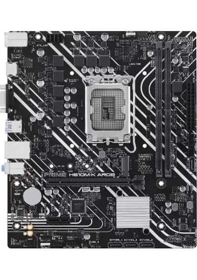 Asus Prıme H610m-k Argb Ddr5 5600mhz 1xvga 1xhdmı 1xm.2 Usb 3.2 Matx 1700p 12. / 13. Ve 14. Nesil İşlemci Uyumlu