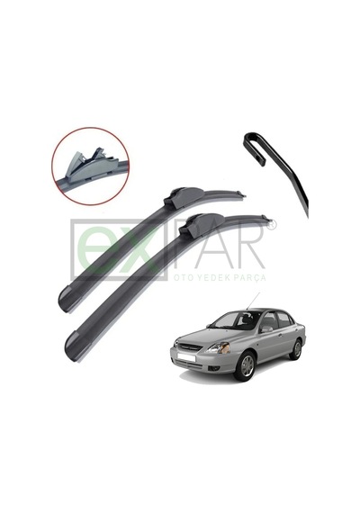 Kia Rio Ön Cam Silecek Süpürgesi Takımı 2005 - 2011 Uyumlu Model Rio Ön Silecek Sağ Sol