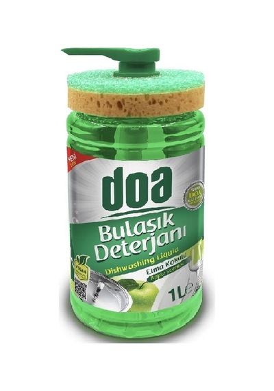 Doa Sıvı Bulaşık Deterjanı Süngerli Elma Kokulu 1000 Ml